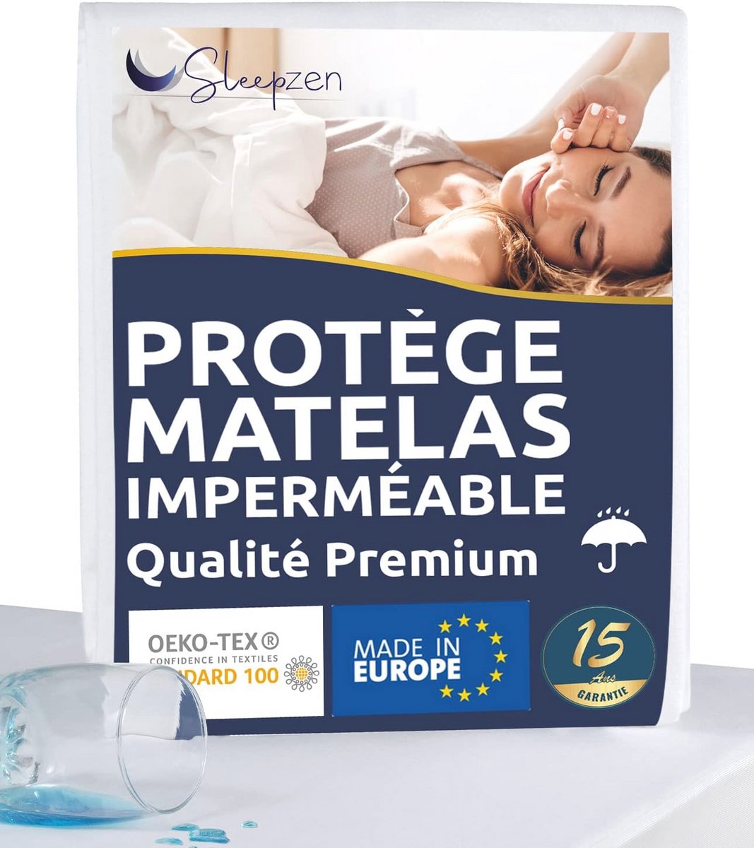 Waterdichte Matrasbeschermer 80 x 190 cm - Antibacterieel en Hypoallergeen - Oeko-Tex Gecertificeerd
