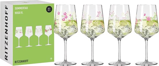 Aperitifgläser Sommertau 544 ml Set van 4