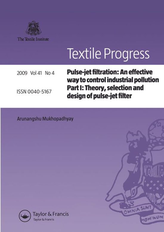 Textile Progress 1 - Pulse-Jet Filtration: an Effective Way  ... - cover