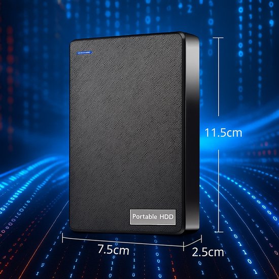 Dutch Wanted Fast Plus - Externe Harde Schijf - Harde Schijf Extern - 320GB Opslag - Plug and play - Portable storage - USB 3.0 van Merkloos — afbeelding 4
