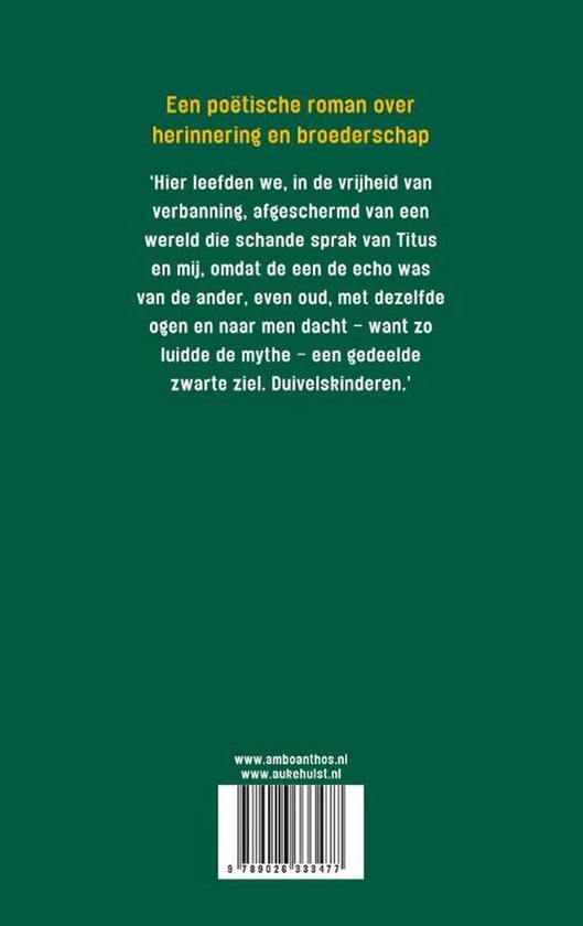 En ik herinner me Titus Broederland - cover