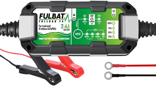 Fulbat Acculader / druppellader Fulbat Fulload F4 (6/12V 2AH-80AH)