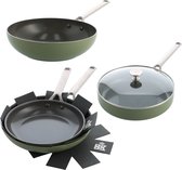 Bol.com BK Sublime 4-delige Kookset - Olive Green aanbieding