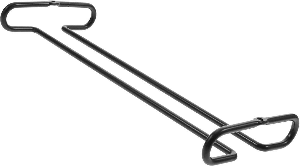 ZVD Omgekeerd wijnglasrek van staal - Hangend glasopslagsysteem voor bar en keuken - Klassiek wandontwerp - Voor thuis en restaurants - 26 cm