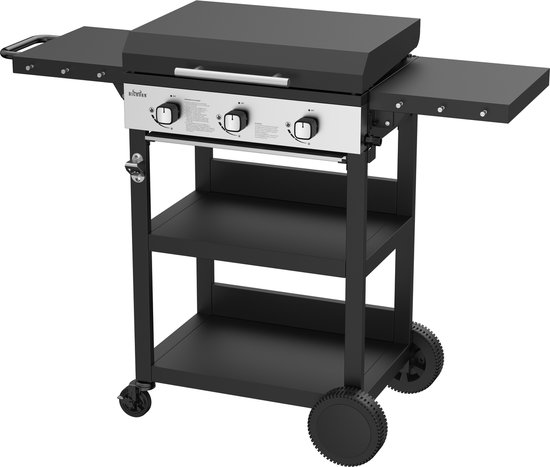 Bighorn plancha grill – gasbarbecue – trolley – 3 branders