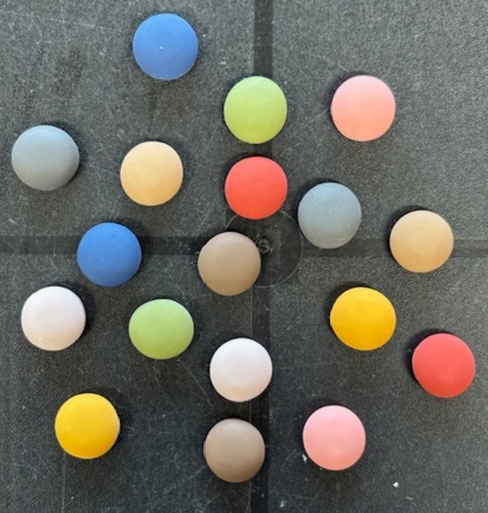 Foto: Tlvx 18 stuks 3d sterke ronde magneten leuke koelkastmagneten foto magneet vrolijke speel en leer magneten school whiteboard decoratief boodschappenlijst notitie memo bord kantoor schoolbord magnetisch kleur magneetjes