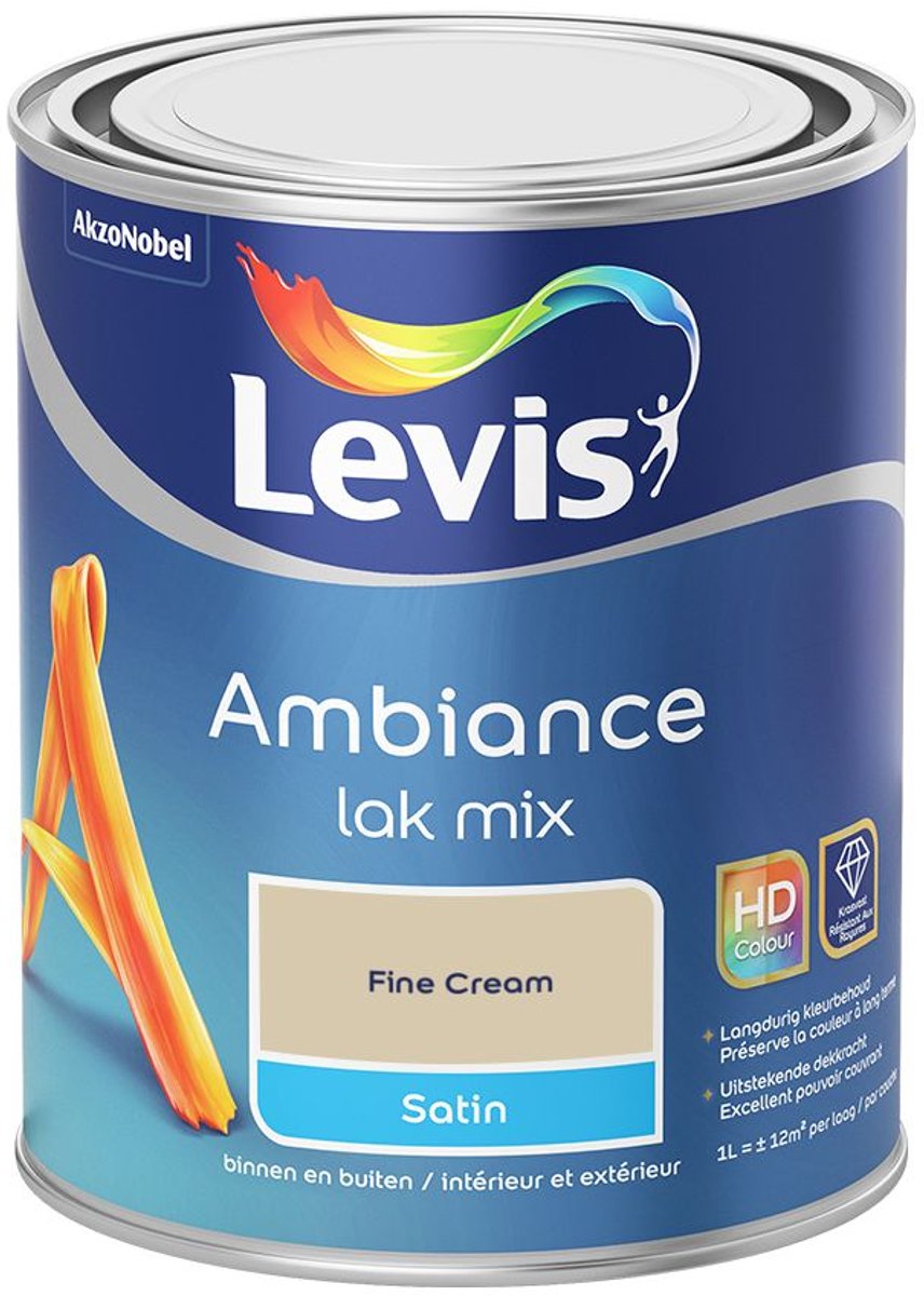 Levis - Ambiance Lak Satin Mix - Fine Cream - Mengverf - 1 L