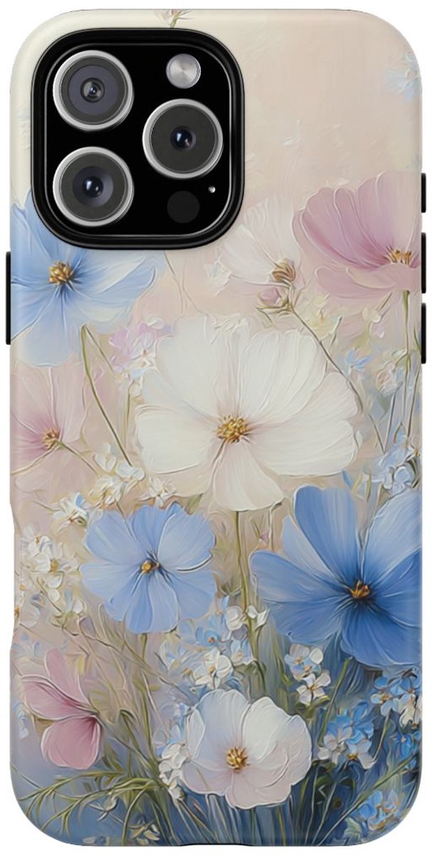 Zacht Pastelkleurig Bloemenboeket – Telefoonhoesje Geschikt voor iPhone 16 Pro Max
