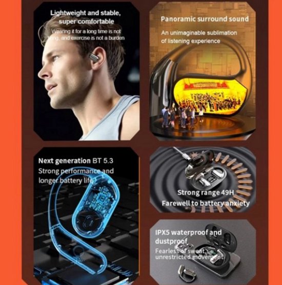 ERAZERL XP6 Ki Übersetzer Kopfhörer,Echtzeit-Übersetzung Ohrhörer unterstützen 134 Sprachen Bluetooth-Übersetzung &Konferenzzusammenfassung,Open Design Sprachübersetzung Ohrhörer mit Digitalanzeige ERAZERL XP6 Ki Übersetzer Kopfhörer,Echtzeit-Übersetzung Ohrhörer unterstützen 134 Sprachen Bluetooth-Übersetzung &Konferenzzusammenfassung,Open Design Sprachübersetzung Ohrhörer mit Digitalanzeige
