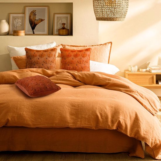 Lot De 2 Housses De Coussin D'Halloween Carrées Décoratives Et Festives