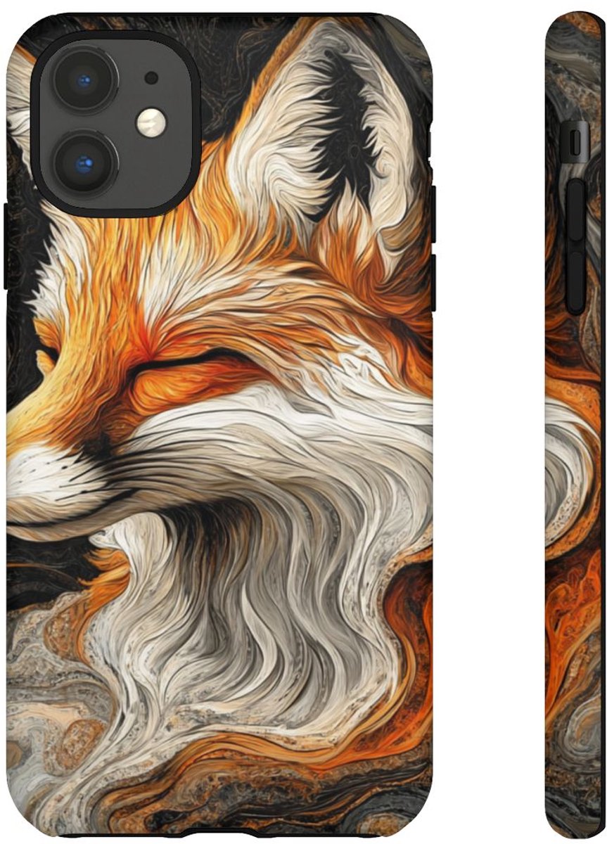 Abstracte Voskop Illustratie – Telefoonhoesje Geschikt voor iPhone 11