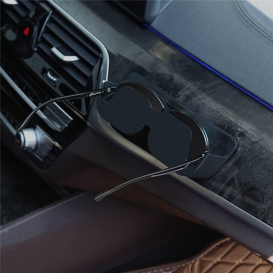 Multifunctionele Zonnevisier Brilhouder - Zelfklevende Brilcase - Auto Interieur Accessoires voor de meeste Automodellen — afbeelding 4