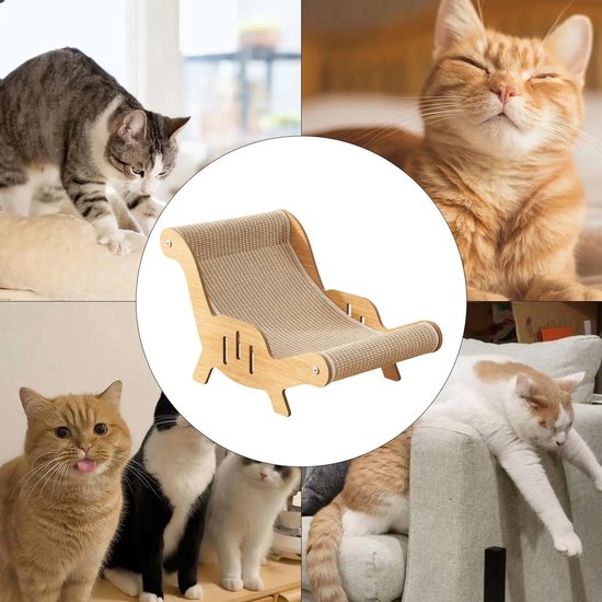 Kattenkrabber, Curve krabpad, loungebed - Sisal Pad krabbed voor kat om te krabben en te ontspannen | Herbruikbaar sisal kattenkrabben duurzaam board voor meubelbescherming, kattenkattentraining