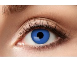 PartyXclusive kleurlenzen - Blue elfe blauwe lenzen - 3 maand lenzen - blauw. Carnaval / Feest / Halloween / Koningsdag / Festival