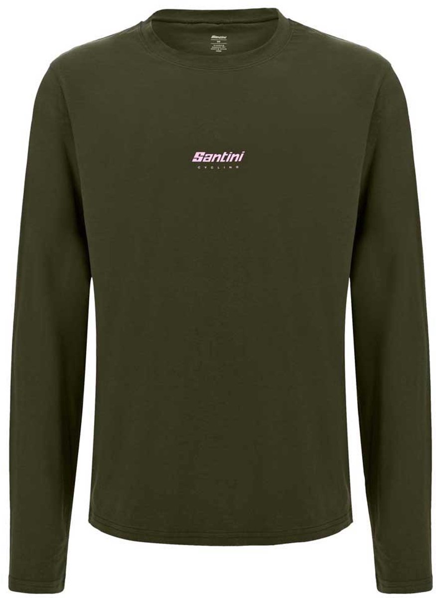 Santini T-shirt Met Lange Mouwen Groen