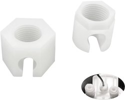 2 Vervangende Moeren voor Crystal 1.0 en 2.0 - Compatibel met Duo - Jet - Fizzi - Bescherm je apparaat tegen gaslekkage - Hoogwaardige reserveonderdelen voor Sodastream Machines