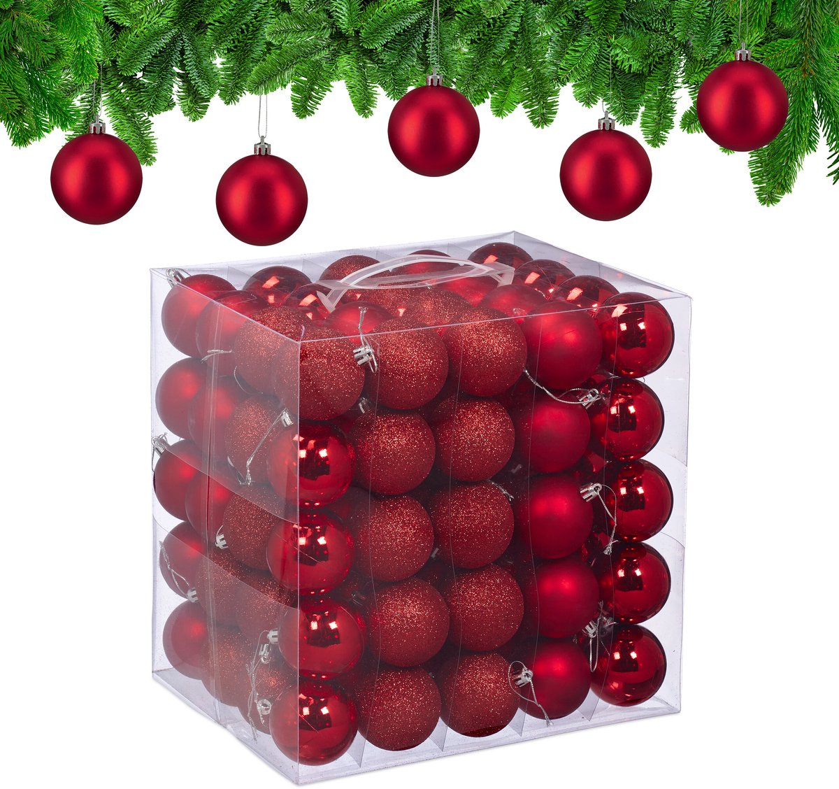 Kerstballen Kunststof Afm ø 15 Cm 6 Stuks Aanbieding bij Hornbach