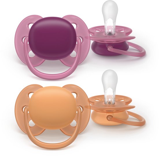 Philips Avent Ultra Soft - Superzachte siliconen fopspeen (18mnd+) - Voor gevoelige huid - 2 stuks - SCF093/03 van Philips — afbeelding 2