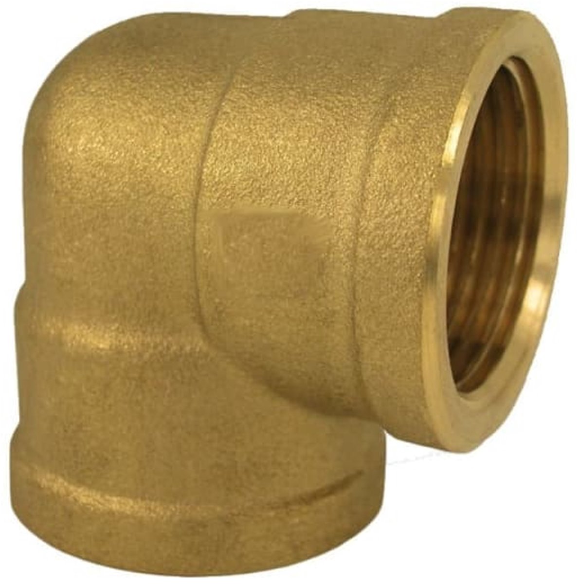 Messing Hoek 90 Graden, Draadfitting 1/2" x 3/4"