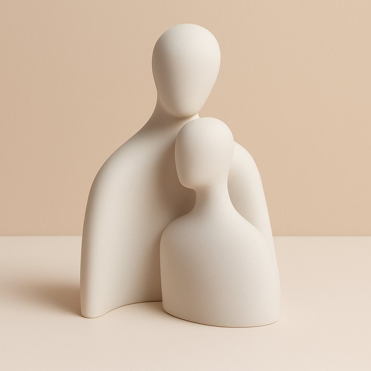 MCH Homeware - Beeldjes - Asruimte in groot én klein beeldje - Mini urn met vulsetje - Ged