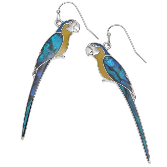 Tide Jewellery Paua Shell - Vogel Collectie - Blue Macaw / Ara Papegaai Set  | bol.com