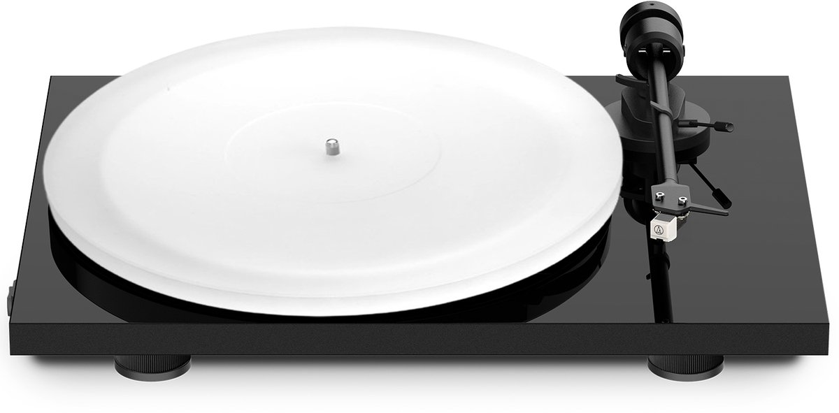 Pro-Ject E1 Phono Platenspeler met Acryl it Draaiplateau – Inclusief Voorversterker – AT3600L Cartrigde – Retro – Zwart
