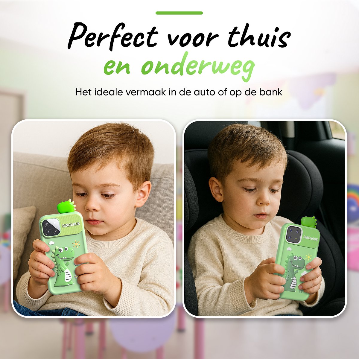 BP® Speelgoed Telefoon Groen - Kindertelefoon - Kindercamera - Educatief Speelgoed 3 Jaar - Kinder Telefoon - Nederlandse Instellingen - 22 Kindvriendelijke Offline Apps - Educatieve Spellen - Inclusief 32 GB SD Card — afbeelding 9