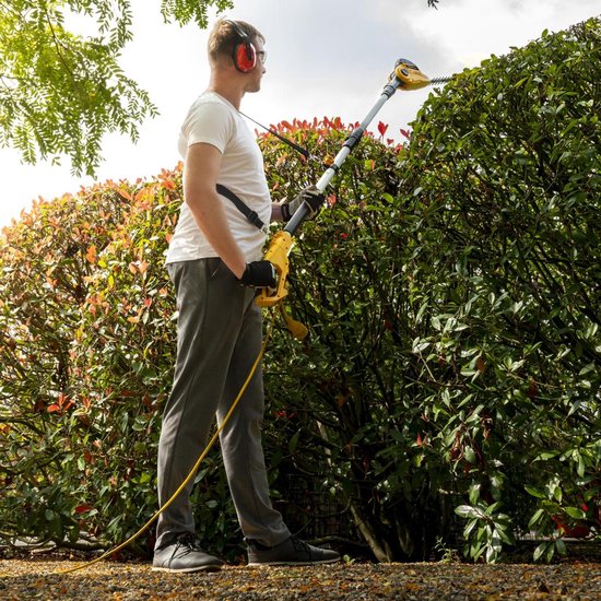 Powerplus - Garden Yellow - POWXG2044 - Geborsteld - Snijlengte haagschaar: 504 mm - Haagschaar - telescopisch 550W 550mm van Powerplus — afbeelding 4