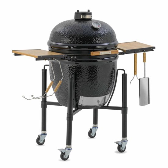 Monolith ONE.55 Starterset - Premium Kamado Barbecue - Inclusief Onderstel, Zijtafels, Smart Grid System & Mono-Lighter van Monolith — afbeelding 2