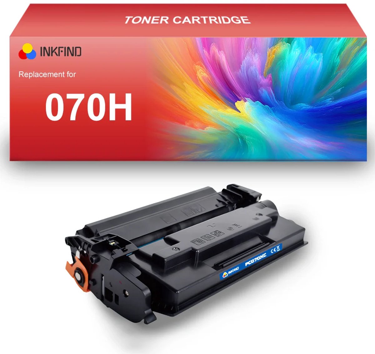 INKFIND 070H Tonercartridge compatibel met Canon 070H 070 Cartridge 070 070H Toner cartridge- 1-pack Zwart (extra hoge capaciteit)