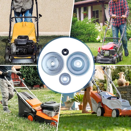 Mesadapter - voor STIHL FS55 FS55R FS36 FS44 FS56 FS80 FS90 en meer modellen, plat mes + drukplaat + drukring + moer 4 in 1 set van Merkloos	 — afbeelding 4