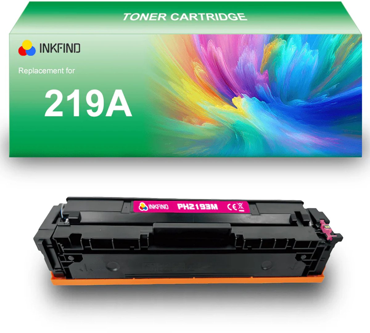 INKFIND 219A (W2193A) Magenta tonercartridge compatibel met HP 219A (W2193A) Magenta toner cartridge - 1-pack Magenta