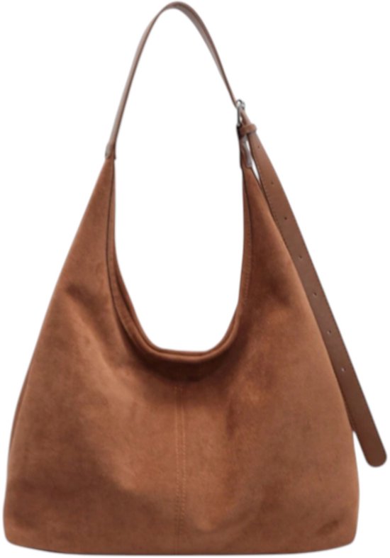 Bespaar veel op bulk Suede Portemonnees Handtassen Suède Hobo Handtas Voor Dames Retro Schoudertas, Trendy Clutch Portemonnee Voor Winkelen In