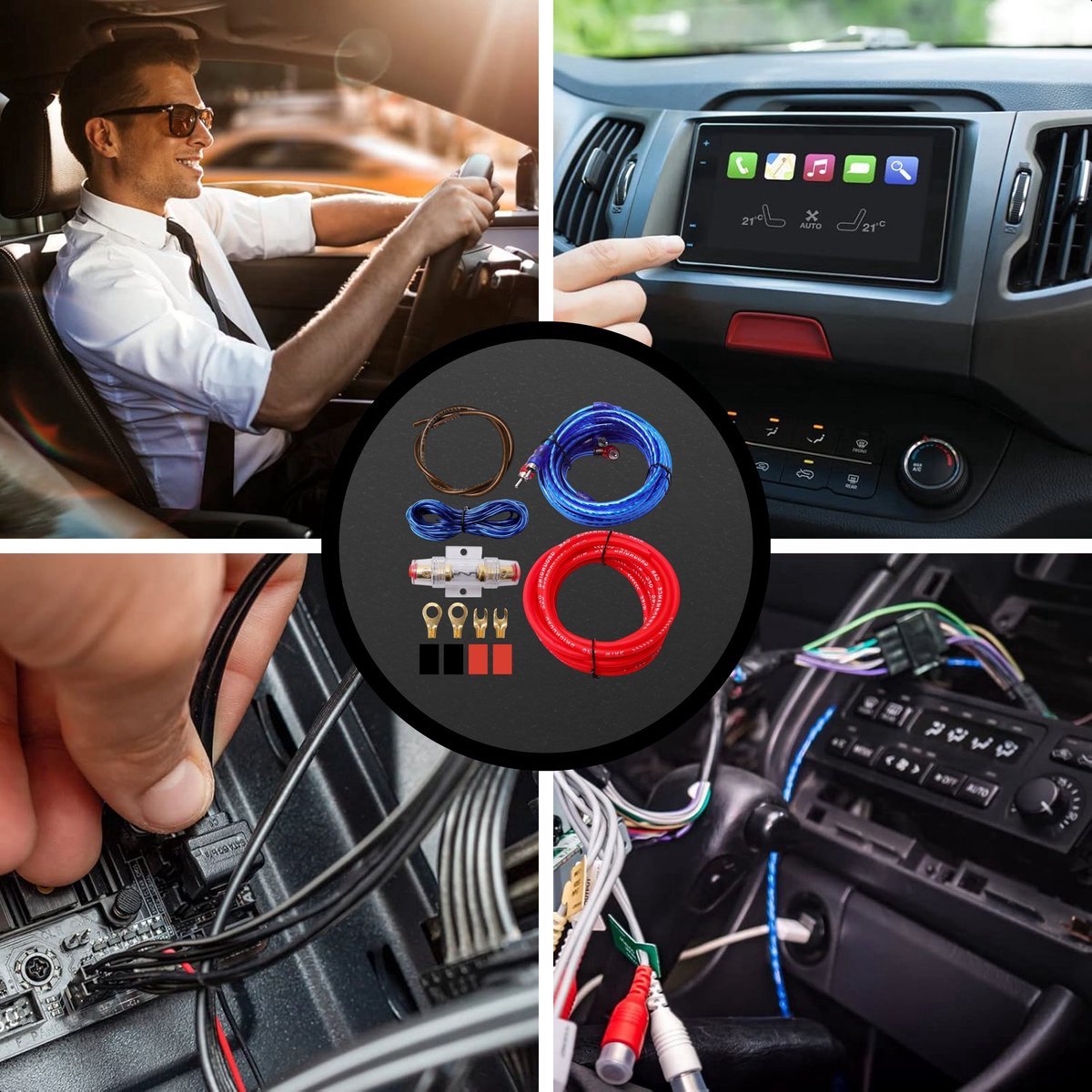Subwoofer Kabelset - Compleet Audio Bedradingsset - Geschikt voor Autogeluidssystemen - Skoov – foto 5
