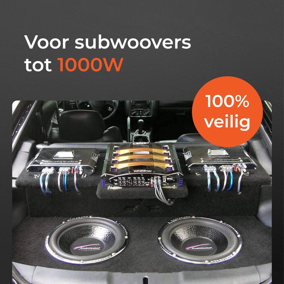 Subwoofer Kabelset - Compleet Audio Bedradingsset - Geschikt voor Autogeluidssystemen - Skoov – foto 4