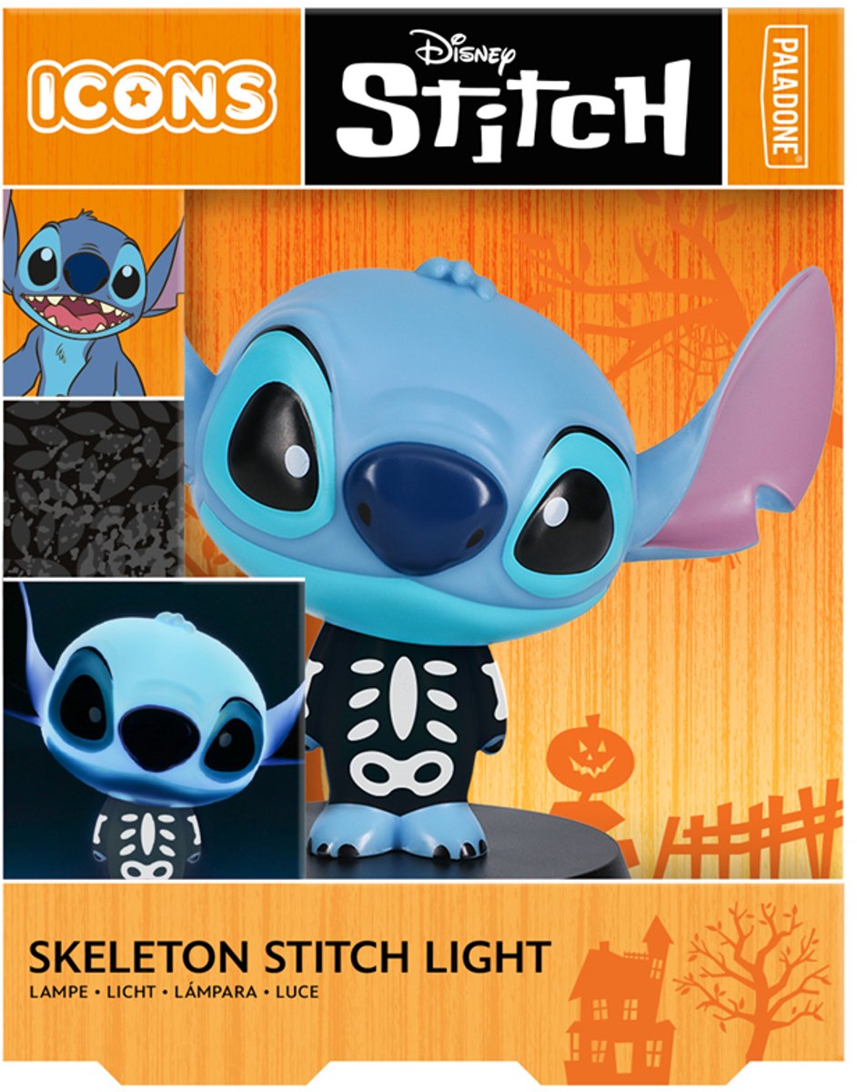 Paladone Disney - Stitch Skeleton - Icon Lamp 10cm - Lampje - Nachtlampje — afbeelding 5