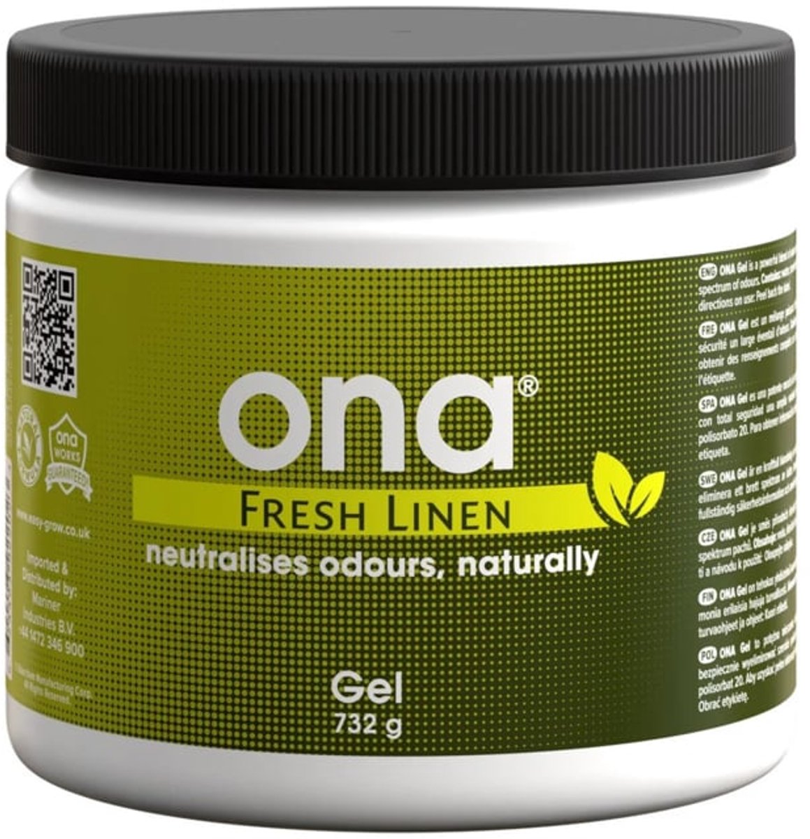 Ona Gel Pot 732gr geur neutraliserend middel, Fresh Linen