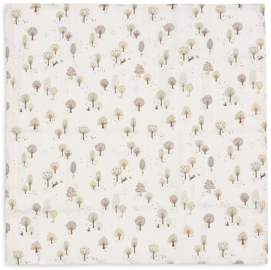 Jollein Hydrofiele Doek Small - 70x70cm - Tiny Park - 3 Stuks van Merkloos — afbeelding 3