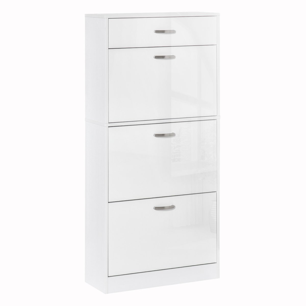 HOMCOM - Opklapbare schoenenkast - Hout - 62x24x135cm - Wit