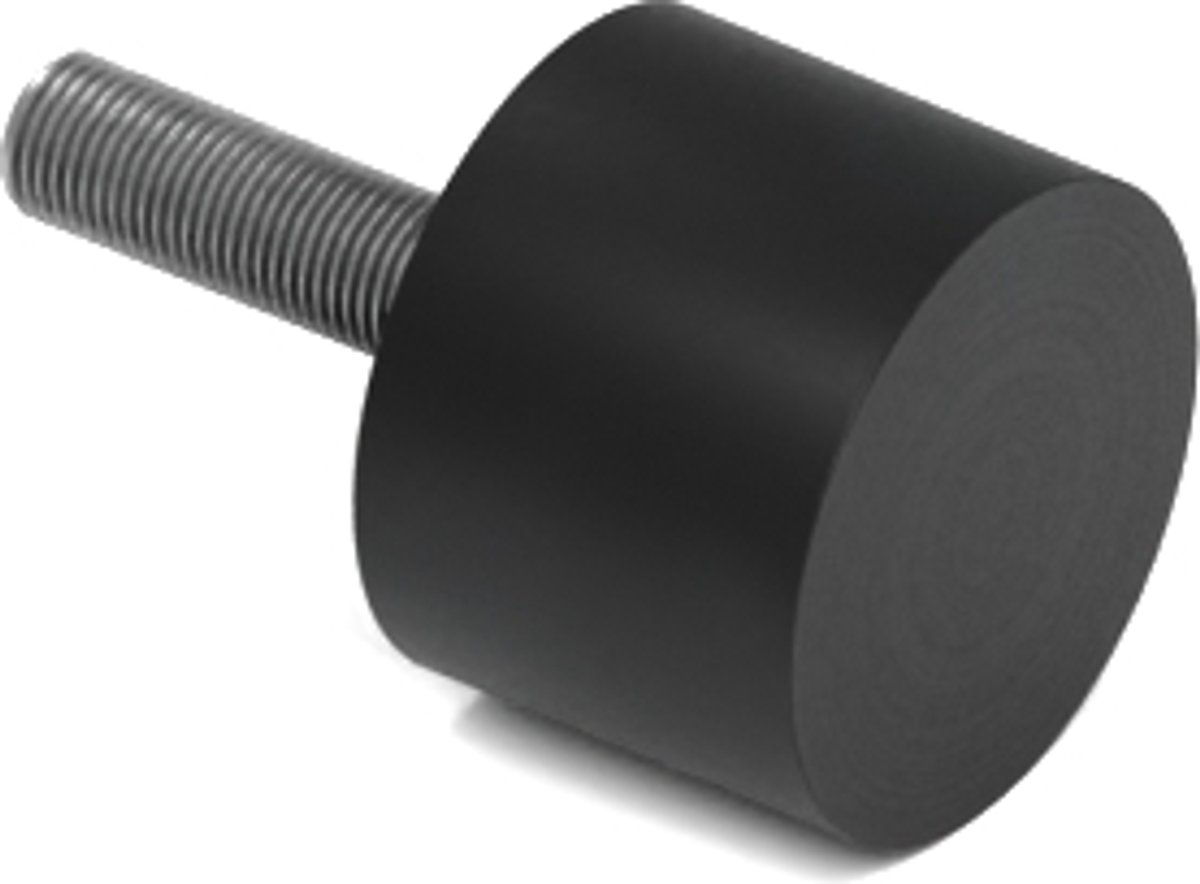 Rubbermagazijn - Trillingsvoet Type D 20x15mm - M6 - Set 10 stuks