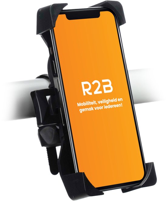 R2B Telefoonhouder Fiets - Gsm Houder Fiets - Fietshouder - Fiets Telefoonhouder - Smartphone Houder Fiets - Fiets Accessoires - Phone Holder Bike