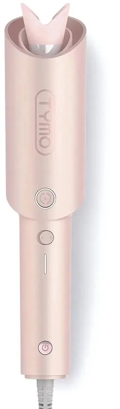 TYMO Curlpro - Fer à boucler automatique - Brosse à boucler - Rose - 25 mm - 3 réglages de température (160 °C - 210 °C) - Technologie ION - Avec minuterie - Convient à tous les types de cheveux