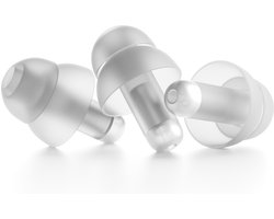 Sköld Transparante Oordopjes met 1 reserve oordop - Gehoorbescherming met Helder Geluid – Oordoppen voor Festivals, Concerten, Clubs & Uitgaan – Earplugs – Partyplugs - 19dB Demping - Volwassen en Kinderen
