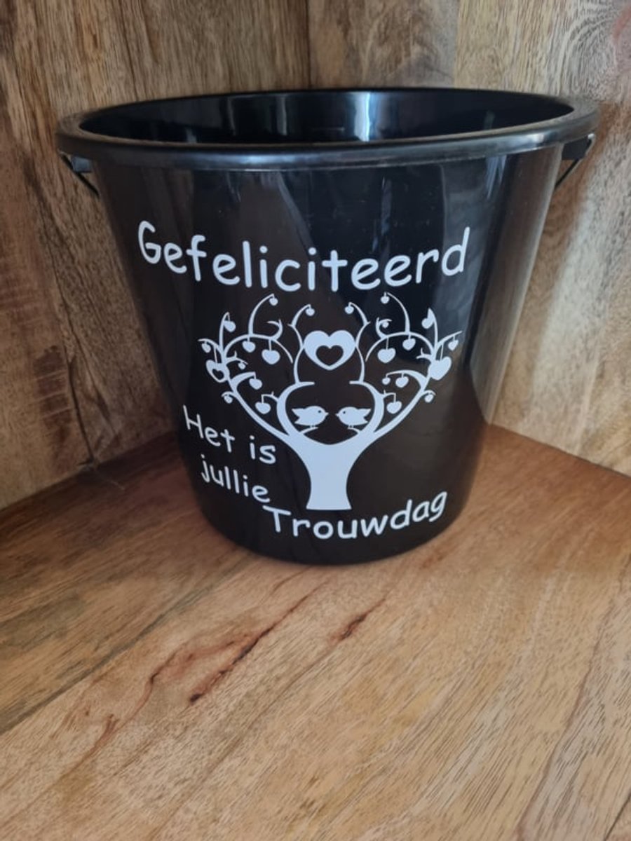 Cadeau emmer -Gefeliciteerd het is jullie trouwdag.