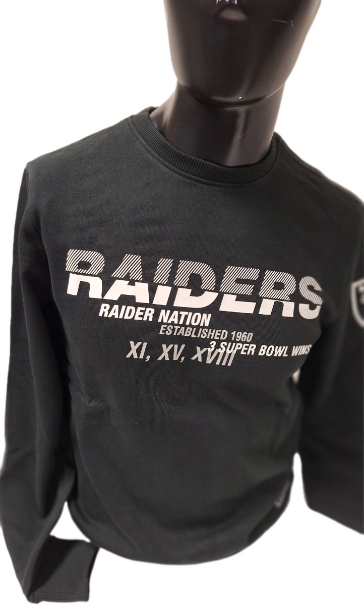 LAS VEGAS RAIDERS- NEW ERA- CREWNECK – XXL Zwart