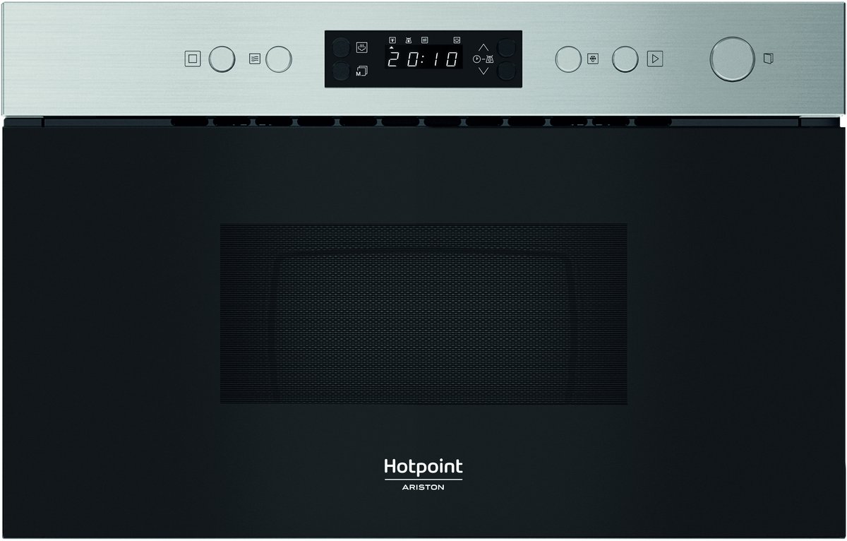 Hotpoint HAM K11O X Zwart, Roestvrijstaal Solo-magnetron Ingebouwd 22 l 750 W