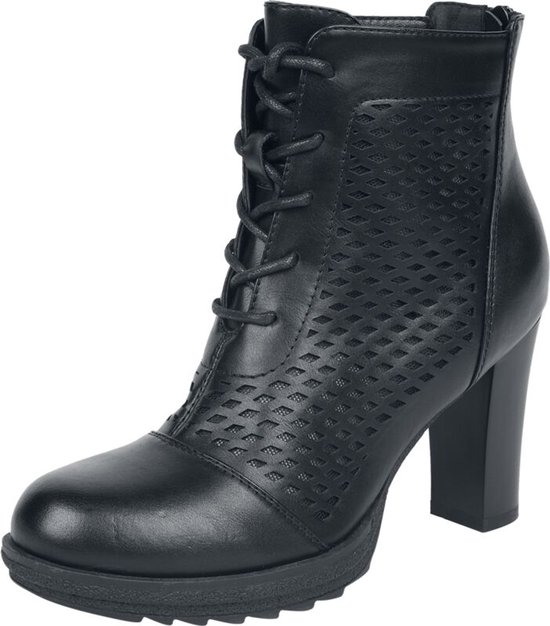 Black Premium by EMP Zwarte hoge hakken met ruitpatroon - Dames - EU38