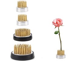 Bloemschikken benodigdheden - Bloemstuk - Bloemstuk basis - Rond Bloemschikken bloemkikker - van 4（2.3cmx2 - 3.4cmx2）messing naald voor bloemendecoratie - voor Tuin Hotel en Woondecoratie