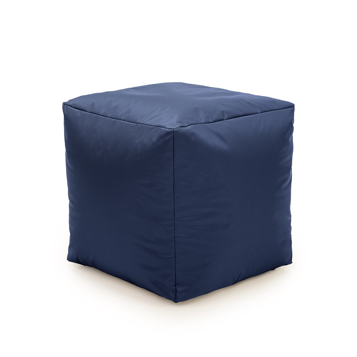 Drop & Sit - poef - robuust nylon - donkerblauw - 50x50x40