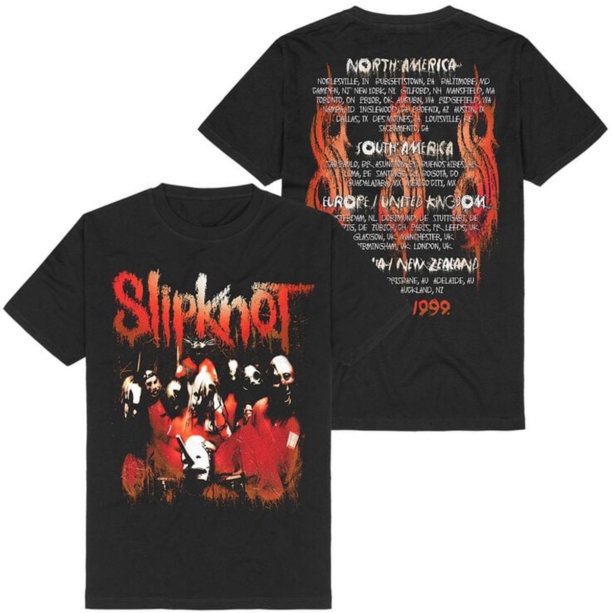 Slipknot 25th Anniversary Tour Unisex T-shirt - zwart - 4XL
